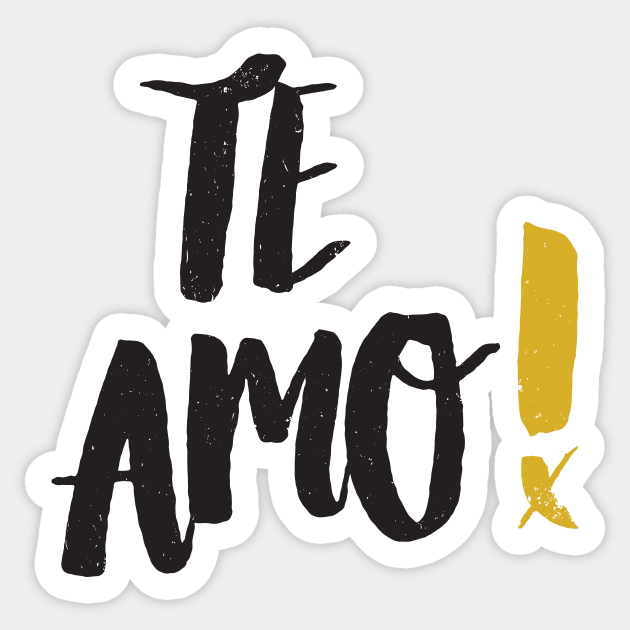 Te Amo Sticker by Bryan Trindade